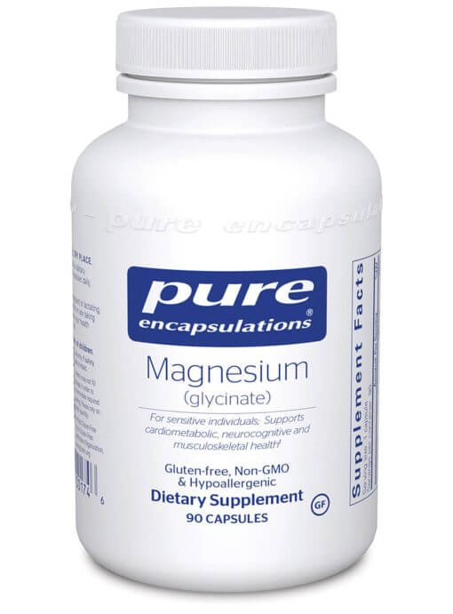 Magnesium (glycinate) - 90 Veg Capsules | Dietary Supplement | Pure Encapsulations