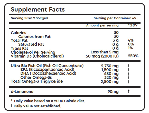 Superior Omega 3 With Vitamin D - 90 Soft Gels | SolutionsRx