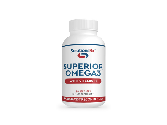 Superior Omega 3 With Vitamin D - 90 Soft Gels | SolutionsRx