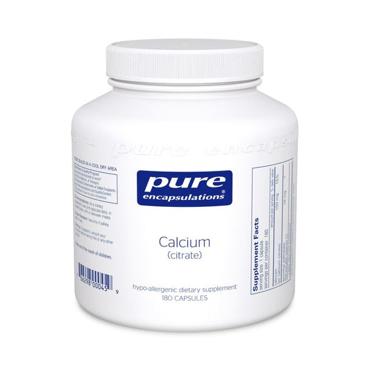 Calcium (citrate) - 180 Veg Capsules | Dietary Supplement | Pure Encapsulations
